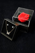 Stunning Butterfly Pendant Necklace With Gift Box